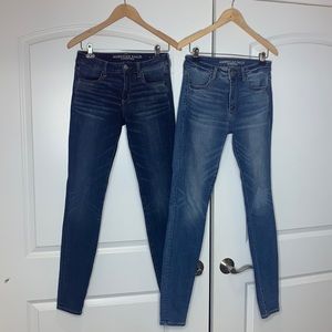 2 Pair of American Eagle Jeans (6 Extra Long)